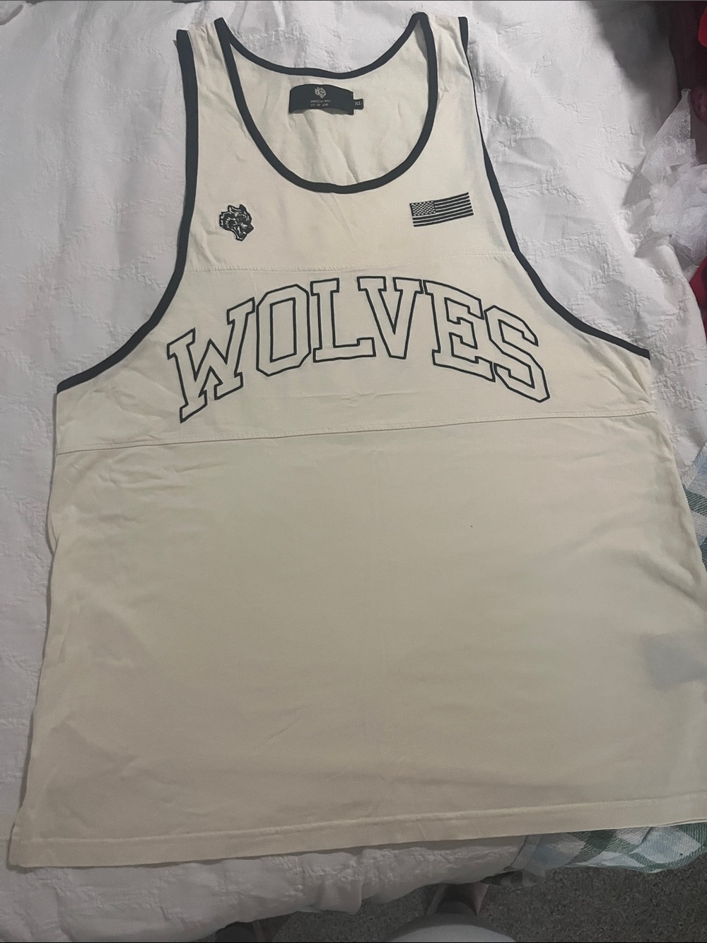 Darc Sport Cream Wolves 137 of 1000 Men’s tank top